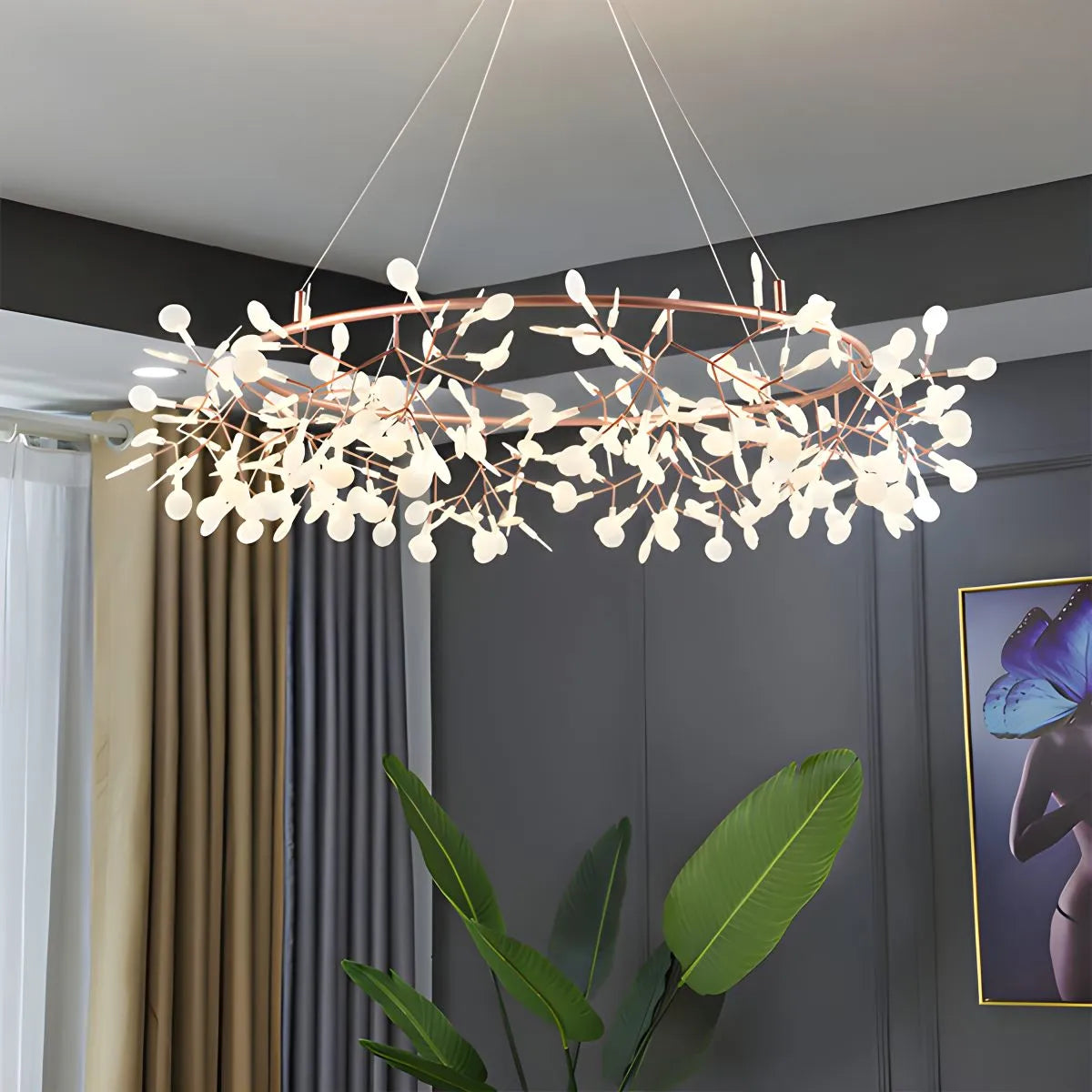 Eloer Branch Firefly Chandelier for Living Room
