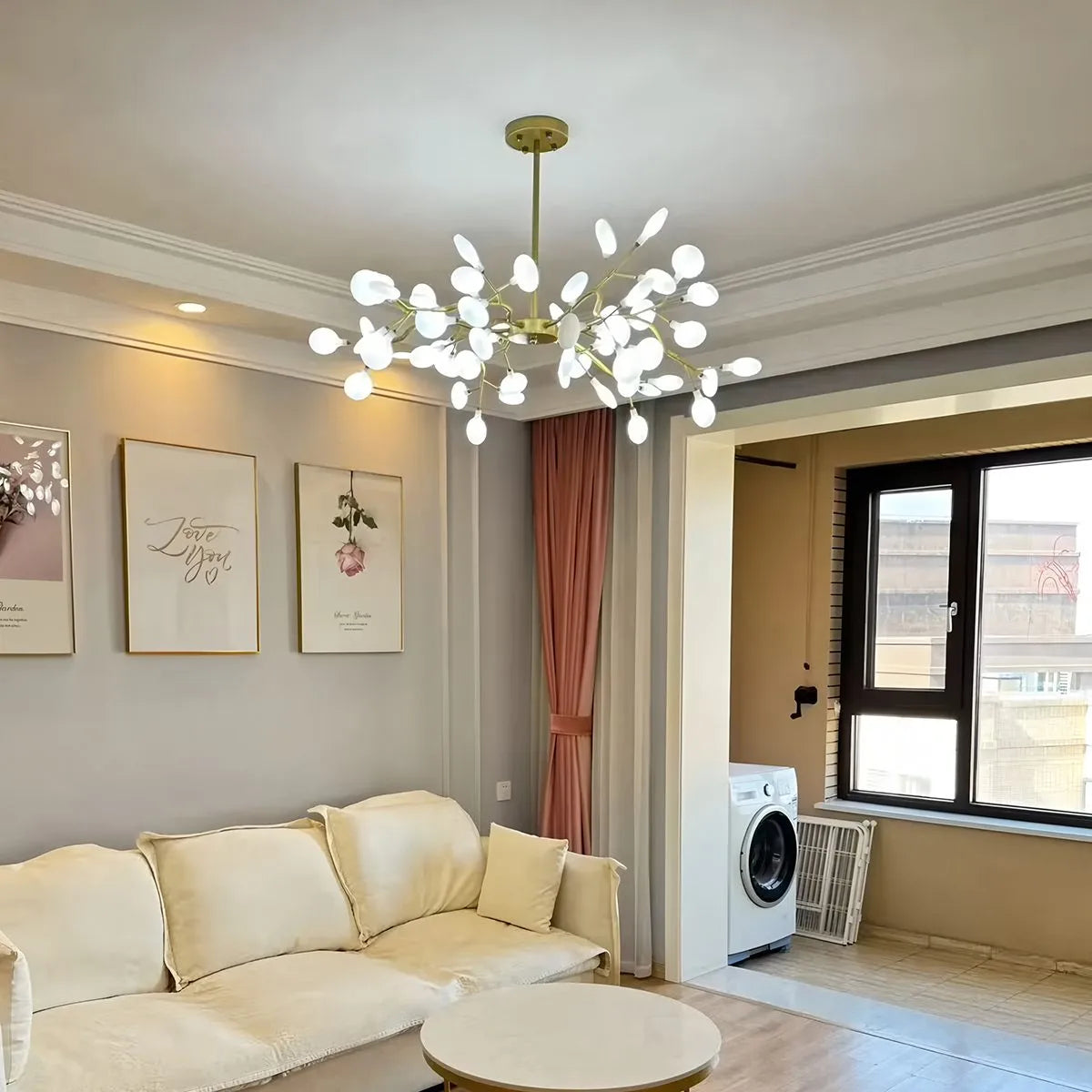 Eloer Firefly Sputnik LED Chandelier for Bedroom