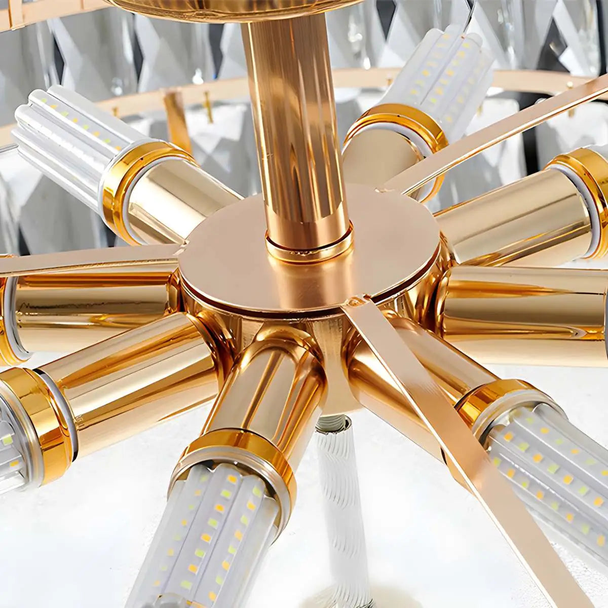 Eloer French Vintage Crystal Ceiling Chandelier