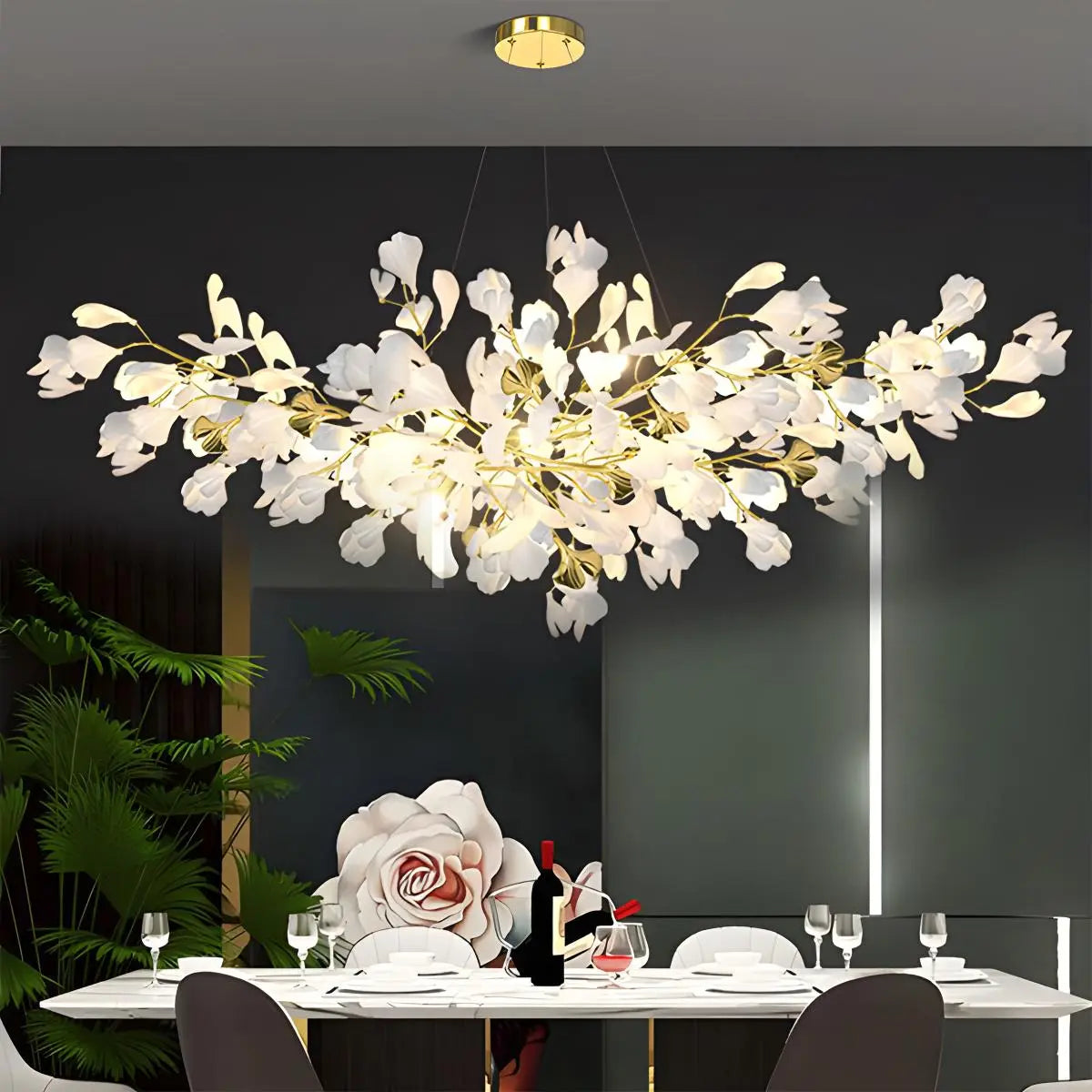 Eloer Gingko Chandeliers-B for Living Room