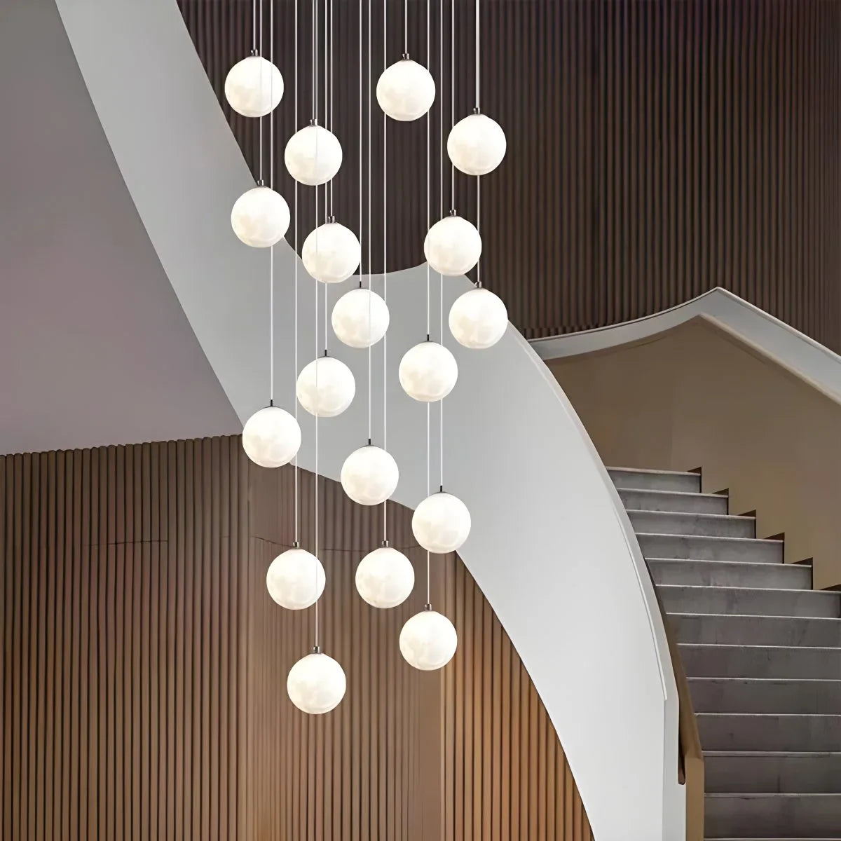 Eloer Modern Attic 3D Moon Celestial Chandelier