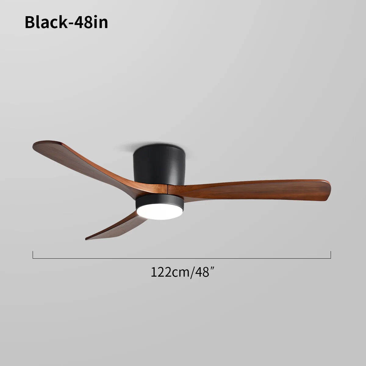 Eloer Large Low Profile Ceiling Fan with Light