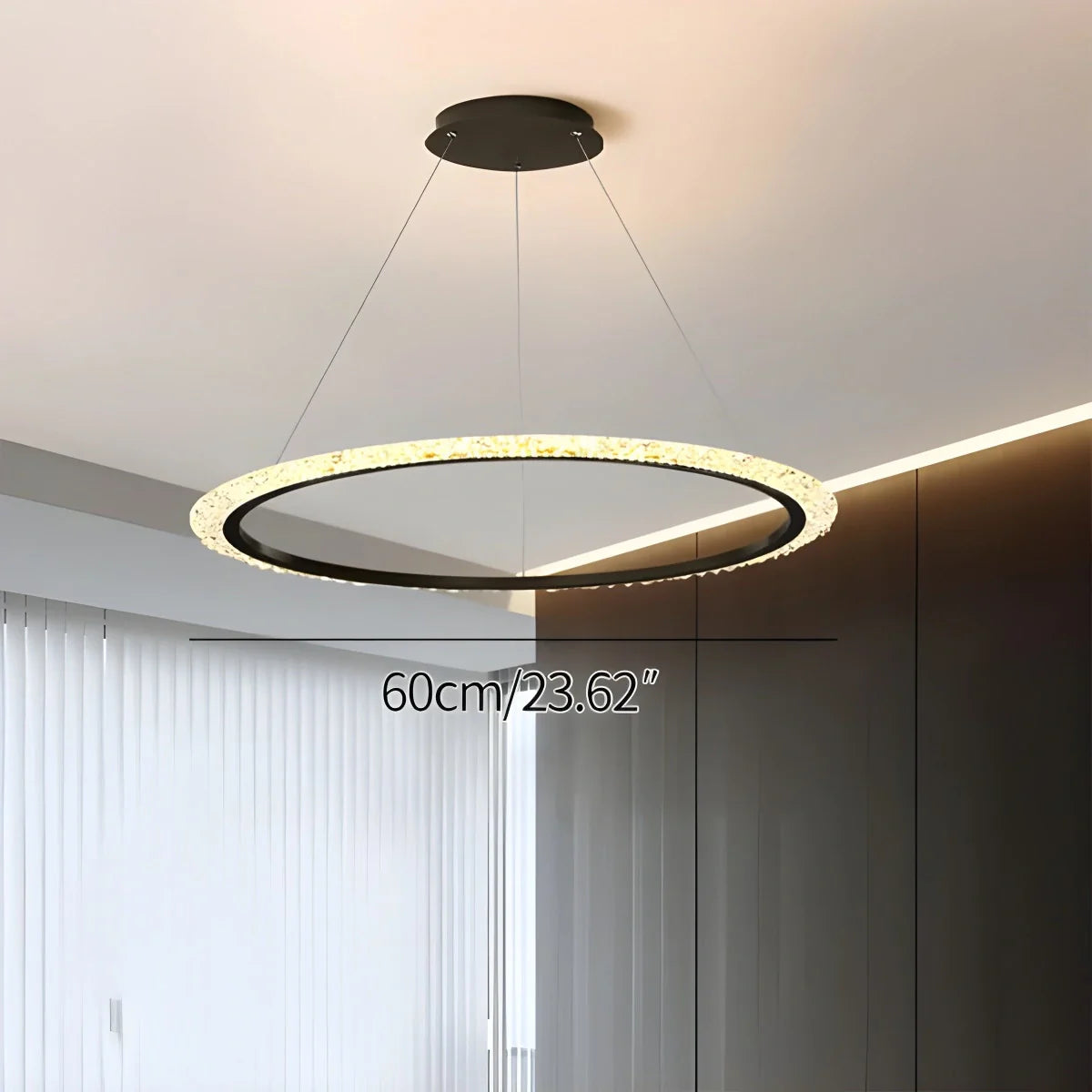 Eloer Light Luxury Ring Chandelier for Living Room