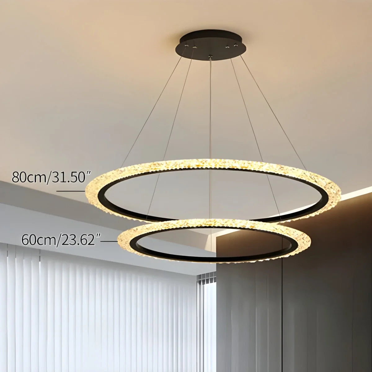 Eloer Light Luxury Ring Chandelier for Living Room