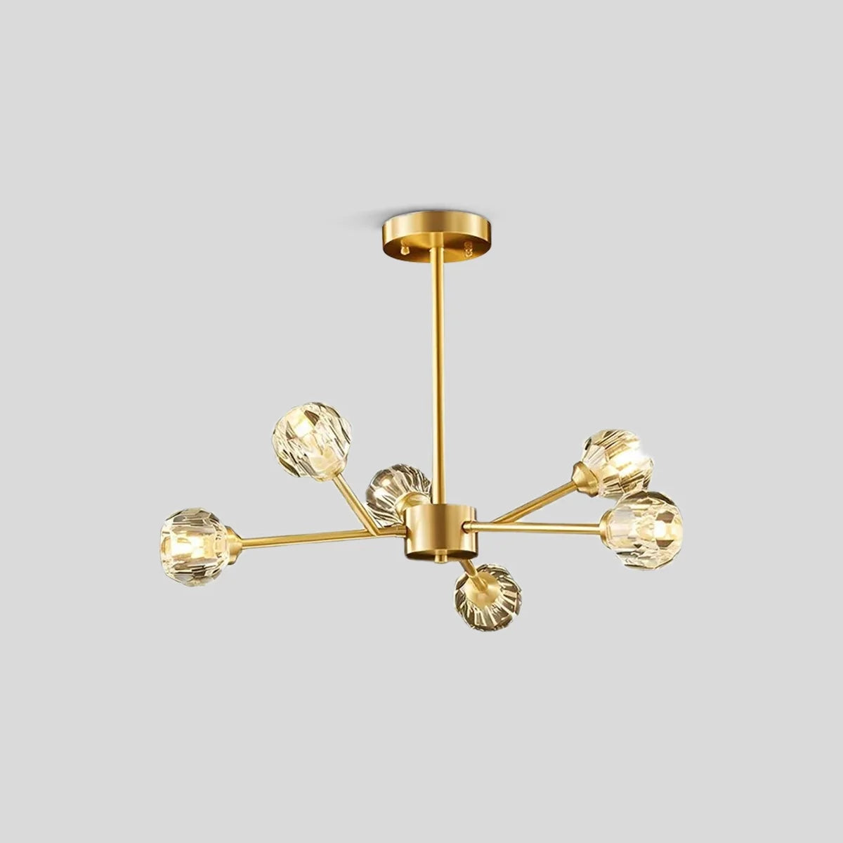 Eloer Crystal Ball Round Cluster Chandelier