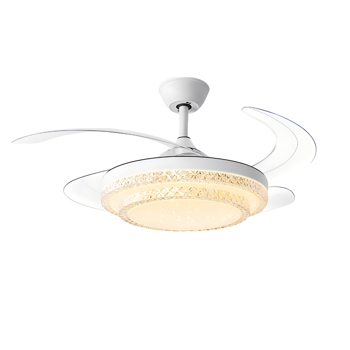 Eloer Dimmable Remote Hugger Ceiling Fan Light