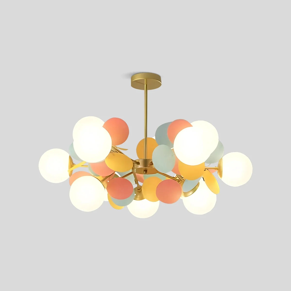 Eloer Colorful Flash Modern Chandelier for Bedroom