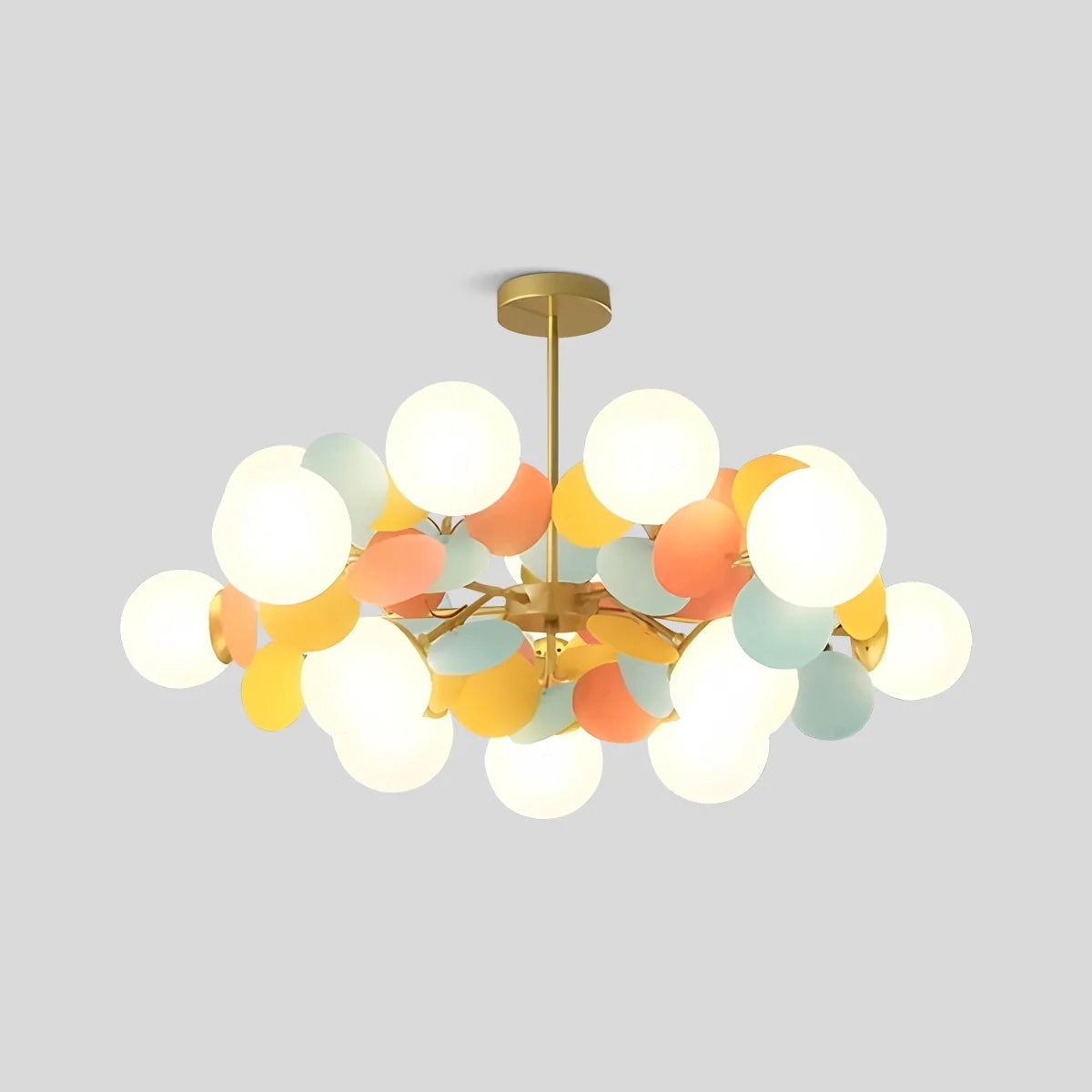 Eloer Colorful Flash Modern Chandelier for Bedroom