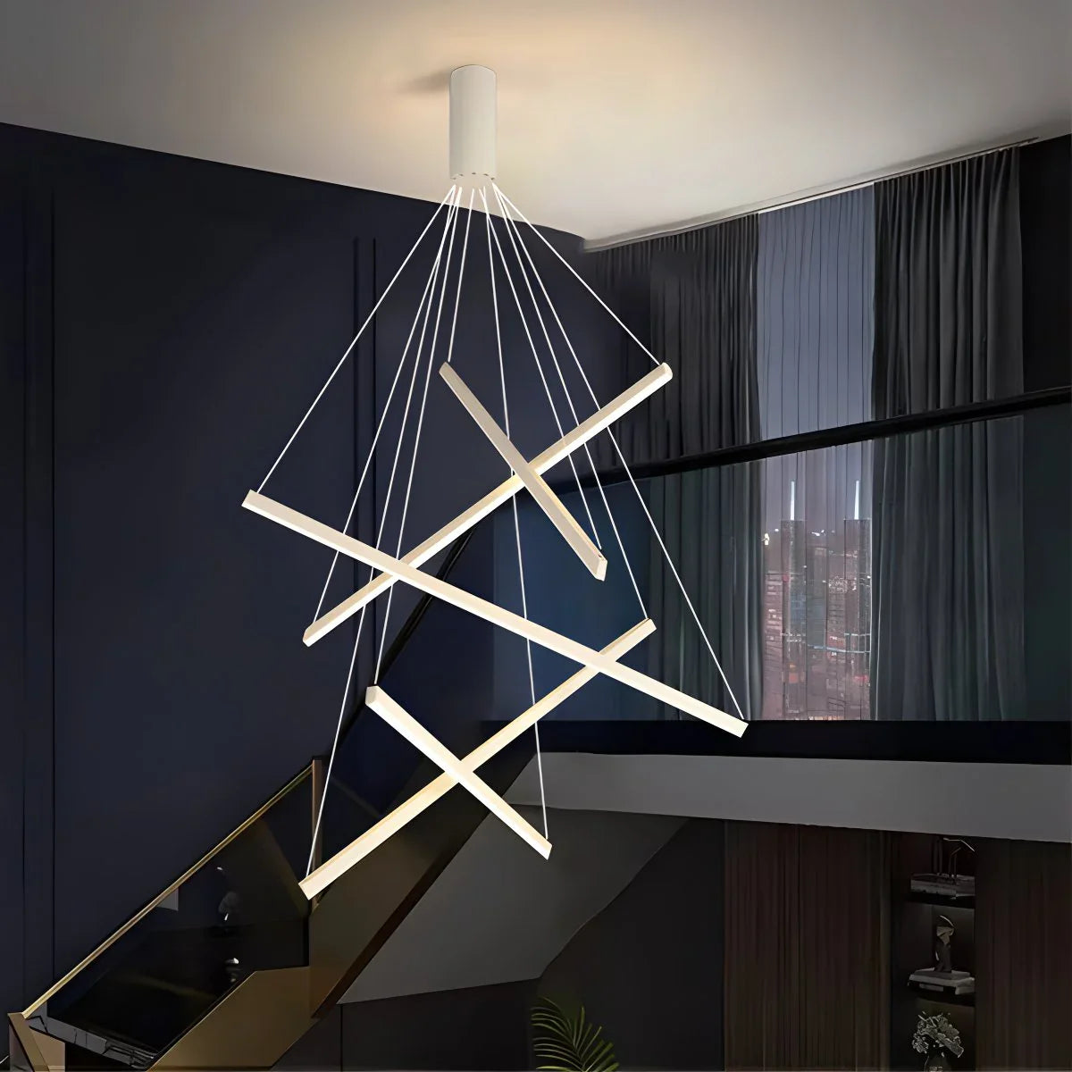 Eloer Custom Multi Light Sticks LED Chandelier