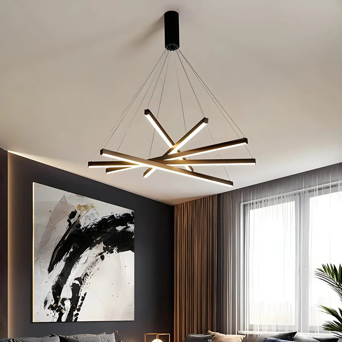 Eloer Custom Multi Light Sticks LED Chandelier