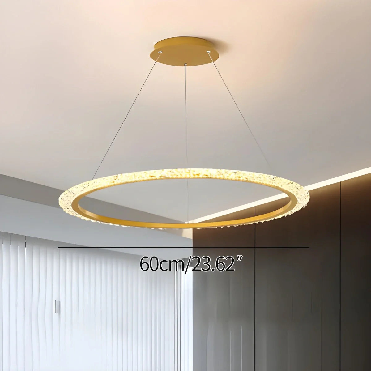 Eloer Light Luxury Ring Chandelier for Living Room