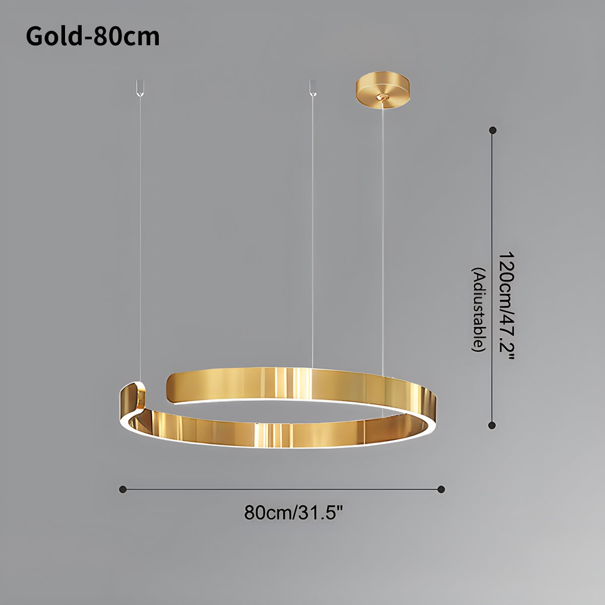 Eloer Modern Ring LED Chandelier for Living Room