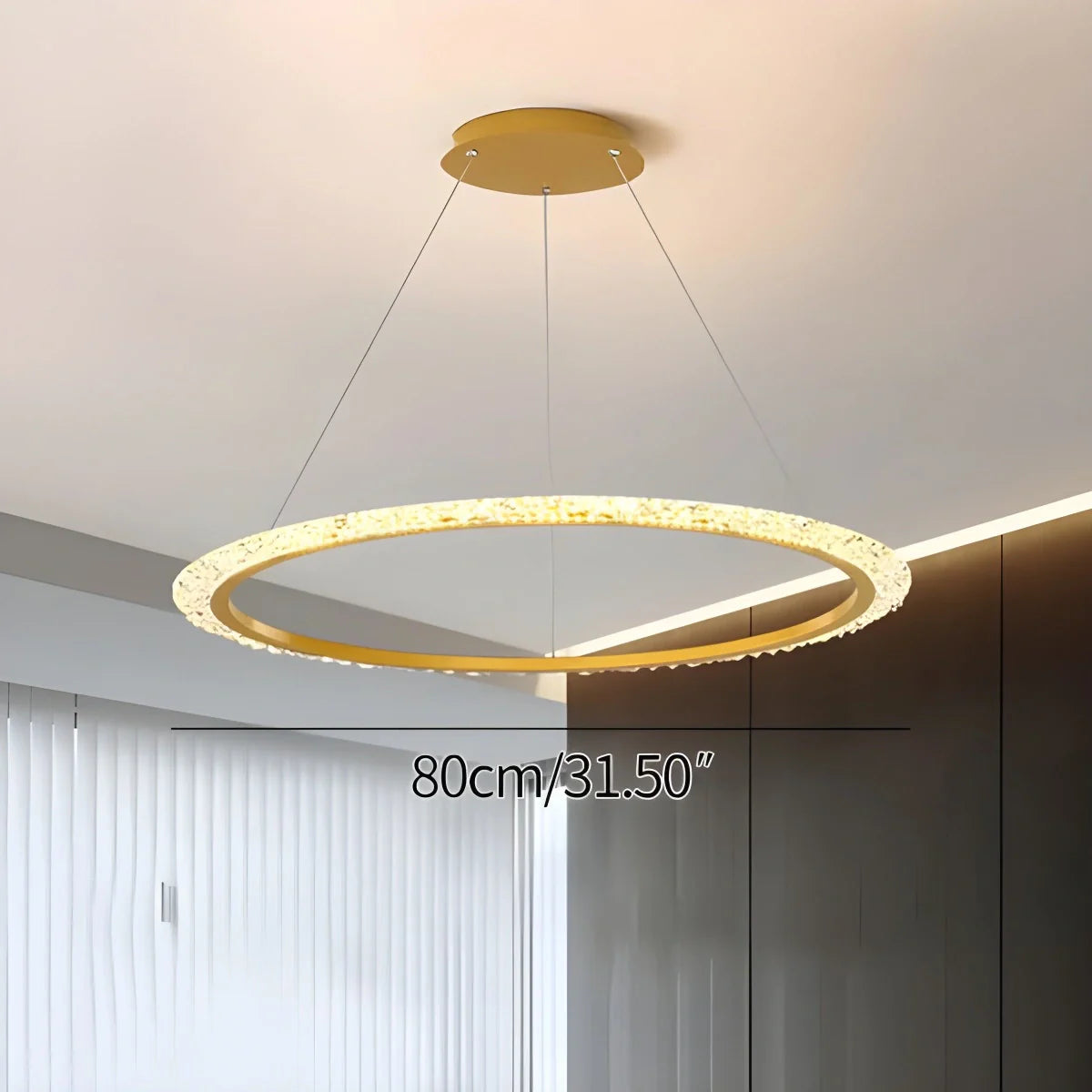 Eloer Light Luxury Ring Chandelier for Living Room