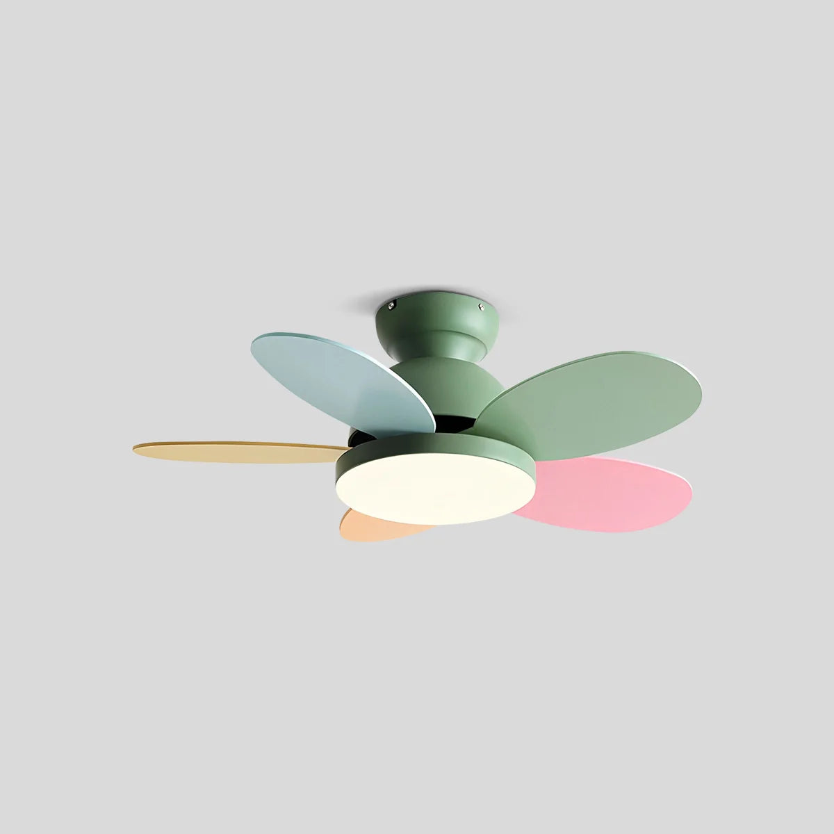 Eloer Scandi Wood Ceiling Fan Lamp for Children’s Room