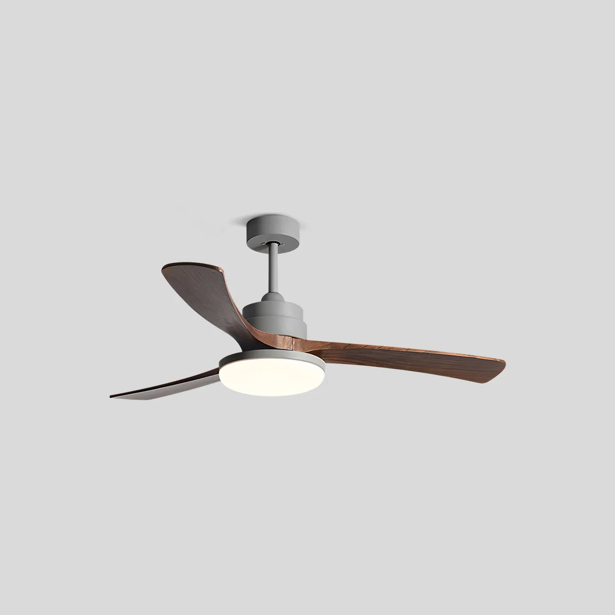 Eloer High Wind Solid Wood Ceiling Fan Light
