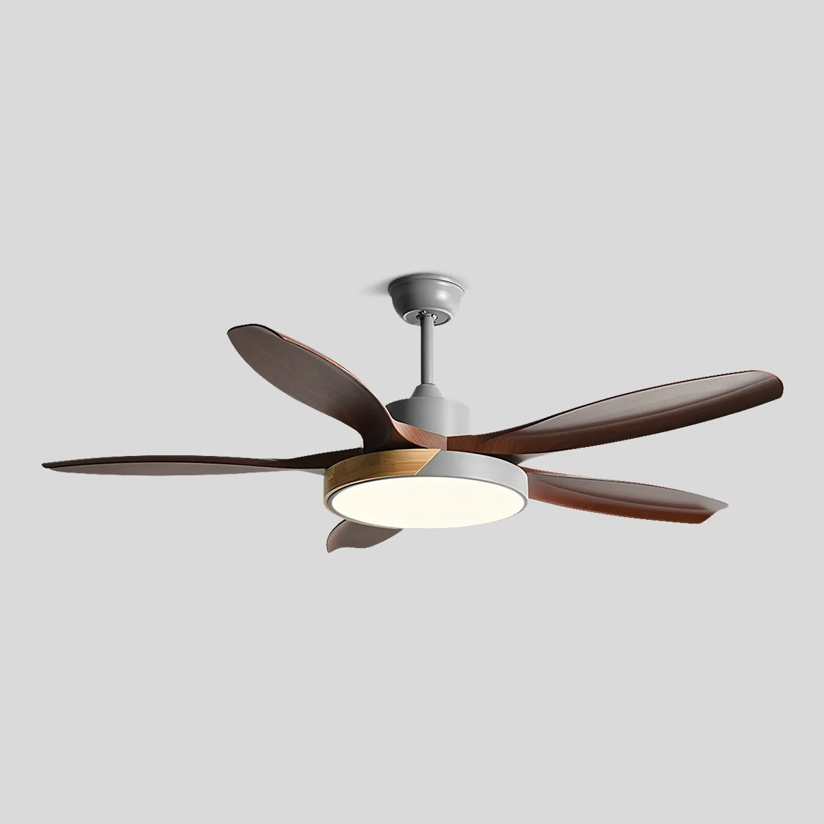 Eloer Nordic Living Room Ceiling Fan with Light