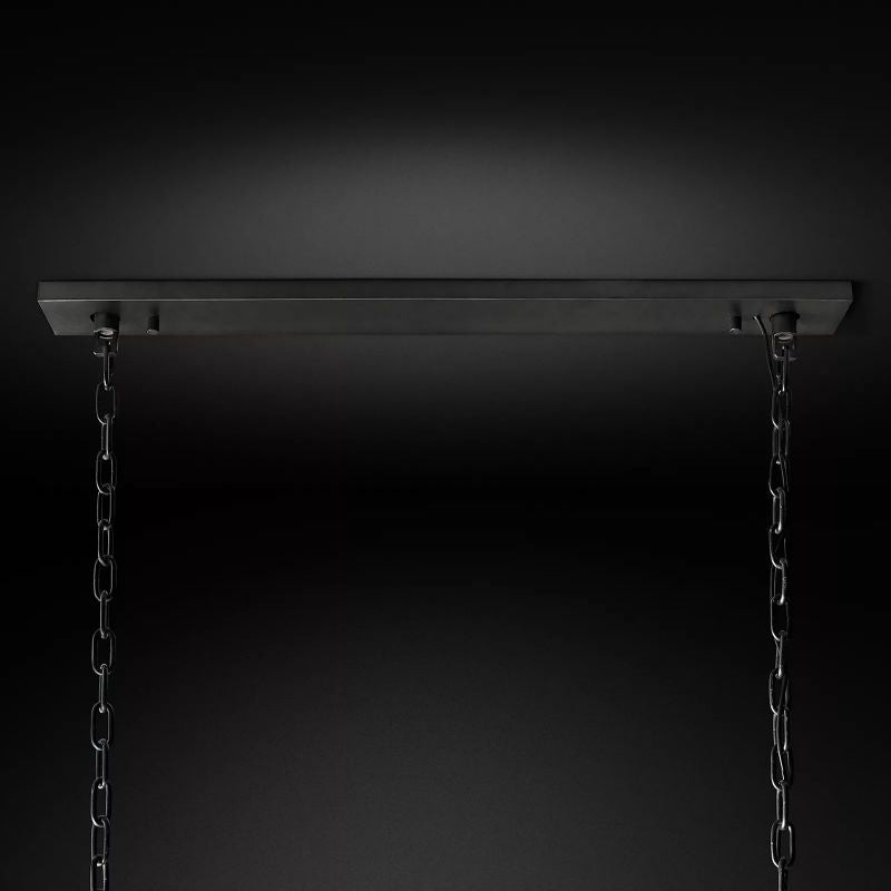 Harlow Calcite Rectangular Chandelier W 74"