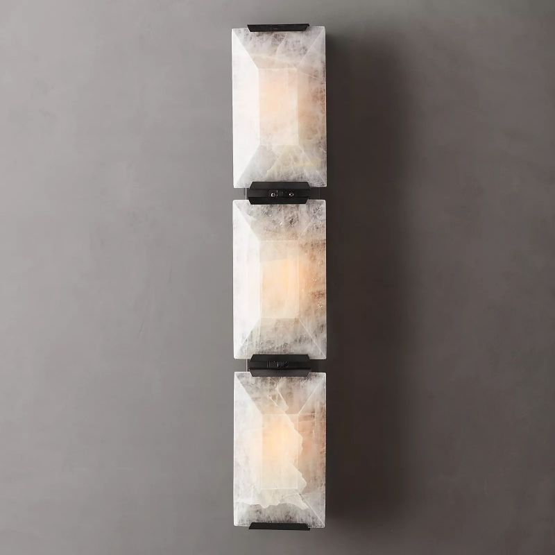 Harlow Calcite Triple Sconce 3 lights-konalight