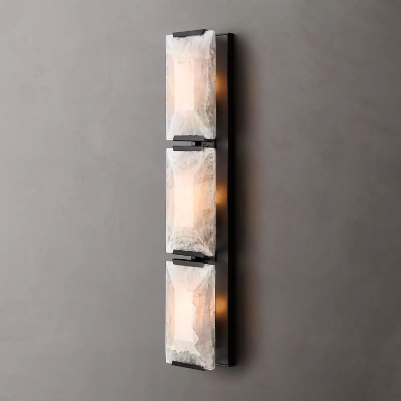 Harlow Calcite Triple Sconce 3 lights-konalight