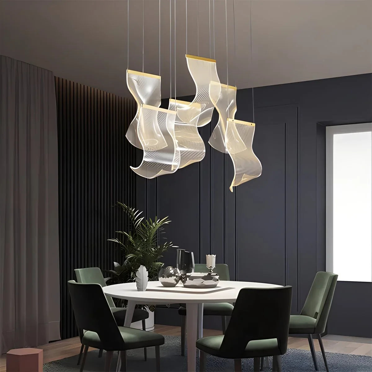 Eloer Light Luxury Art Large Chandelier for Living Room