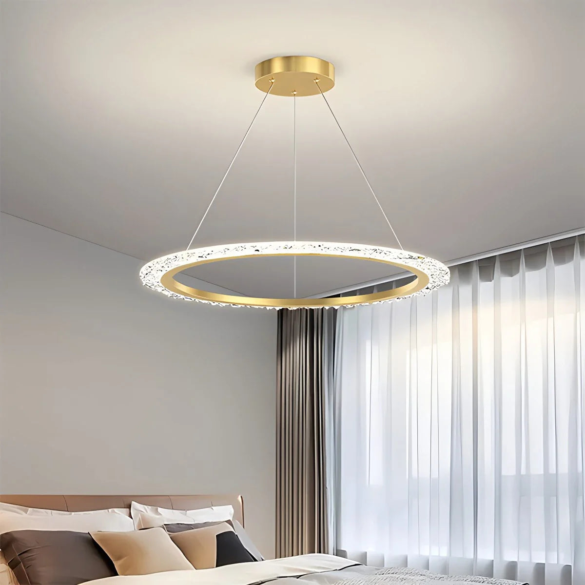 Eloer Light Luxury Ring Chandelier for Living Room