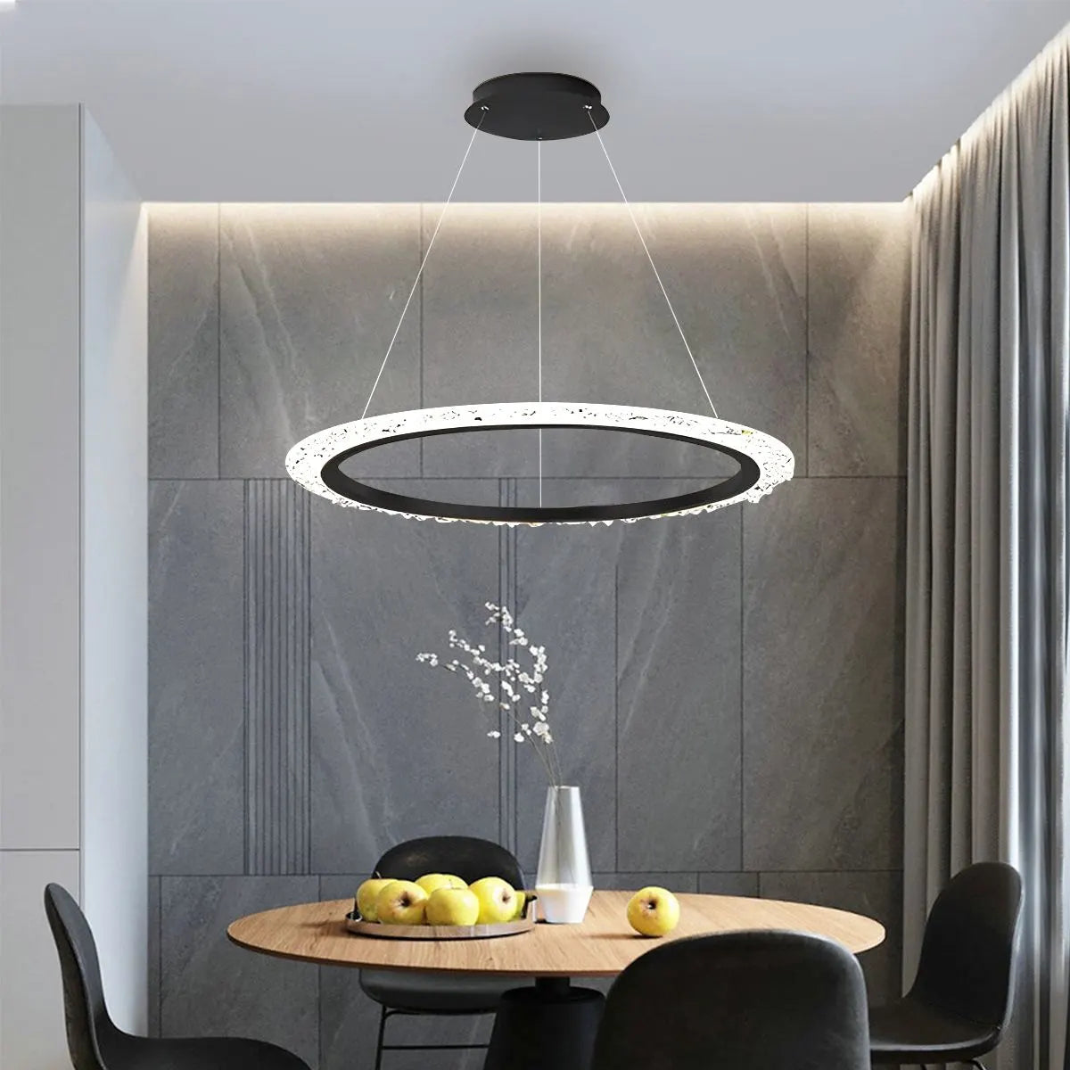Eloer Light Luxury Ring Chandelier for Living Room