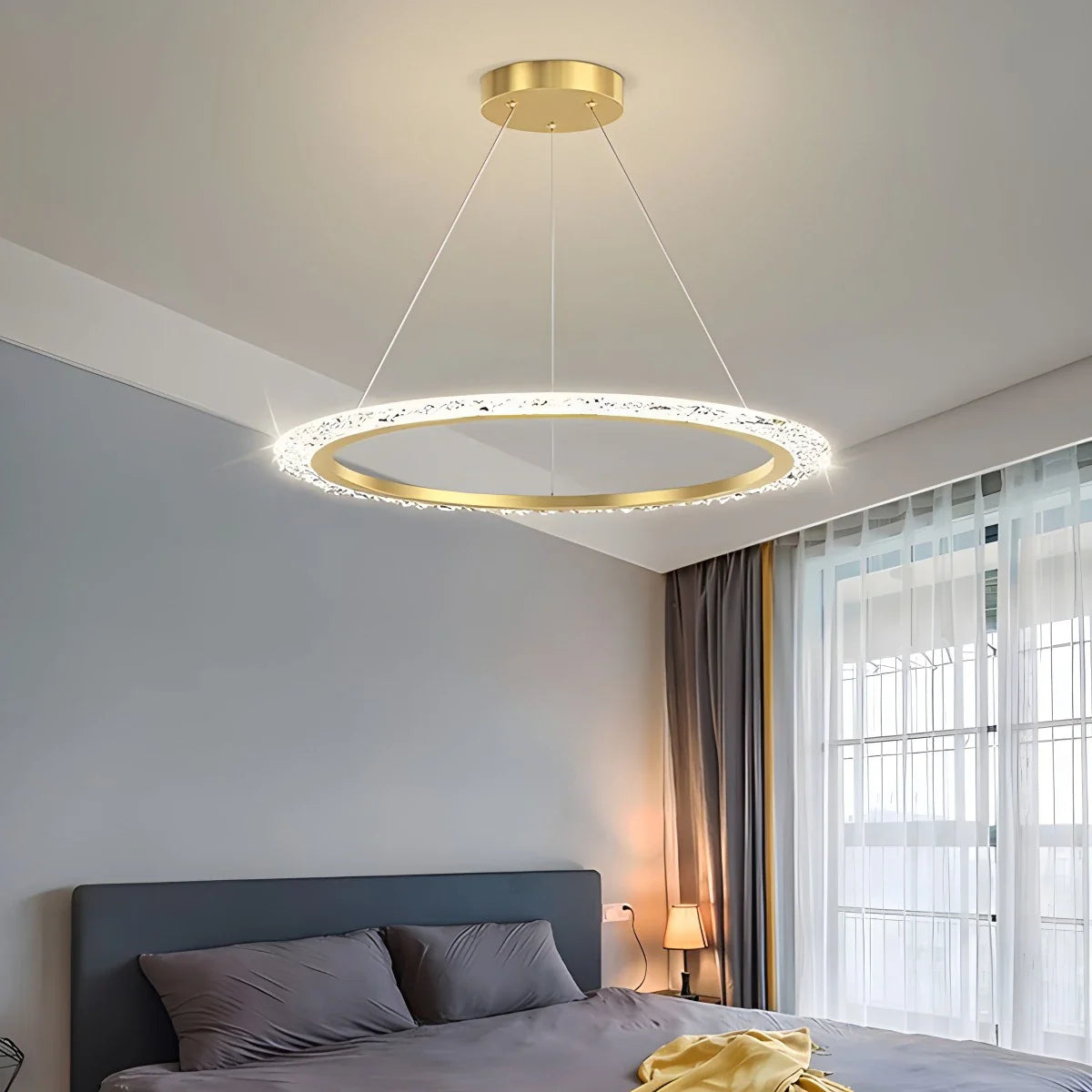 Eloer Light Luxury Ring Chandelier for Living Room