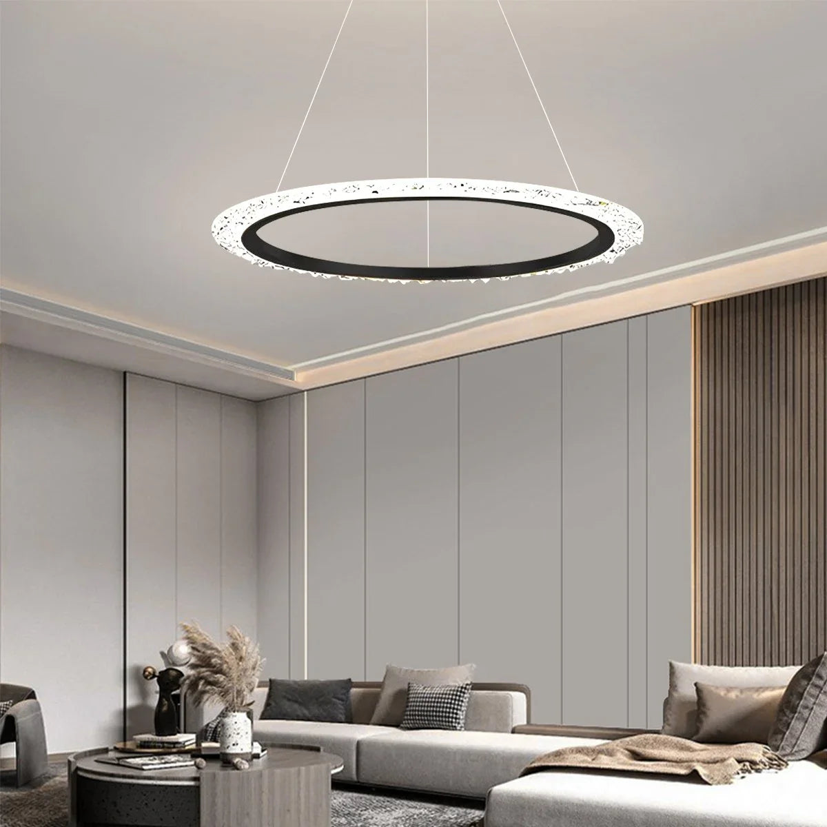 Eloer Light Luxury Ring Chandelier for Living Room