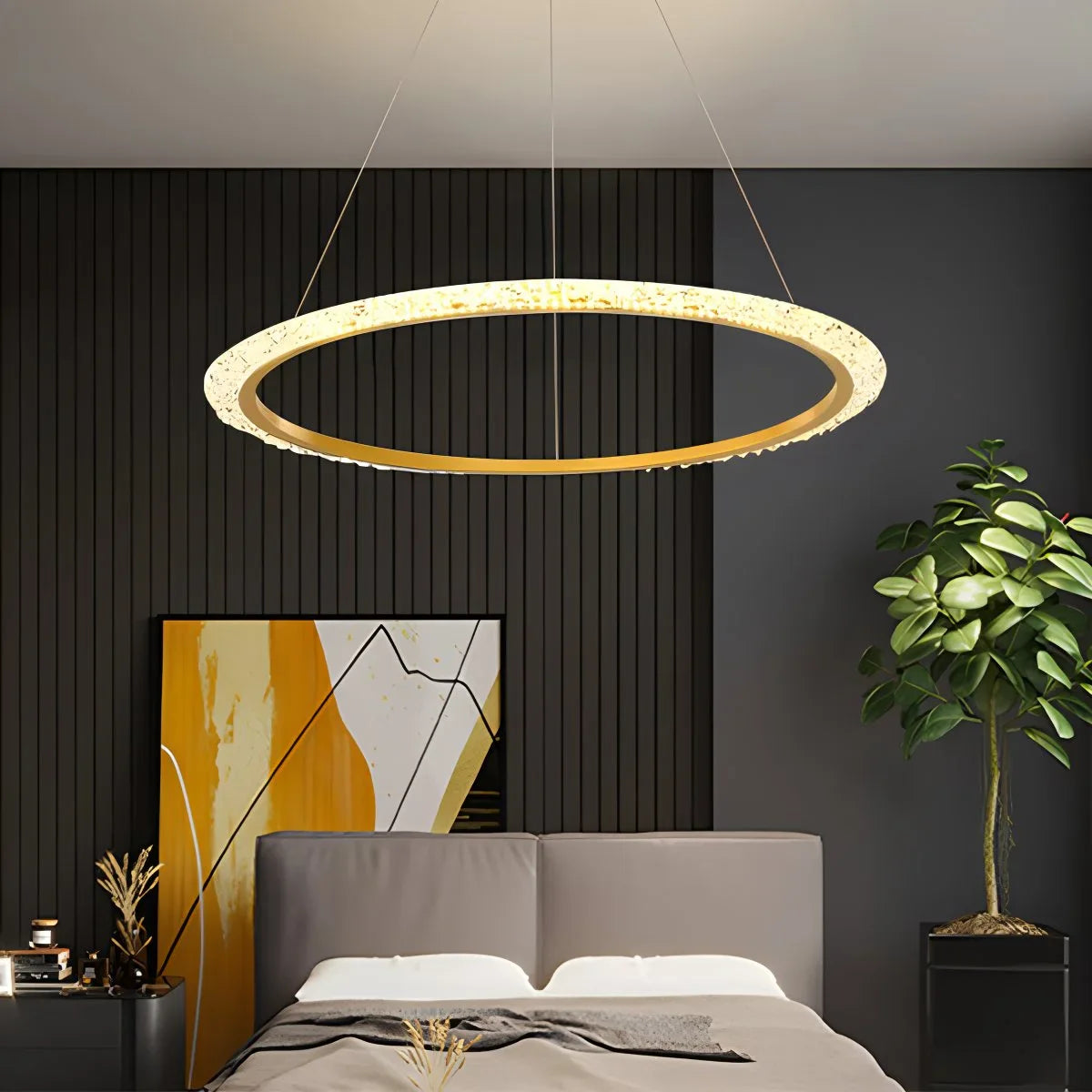 Eloer Light Luxury Ring Chandelier for Living Room