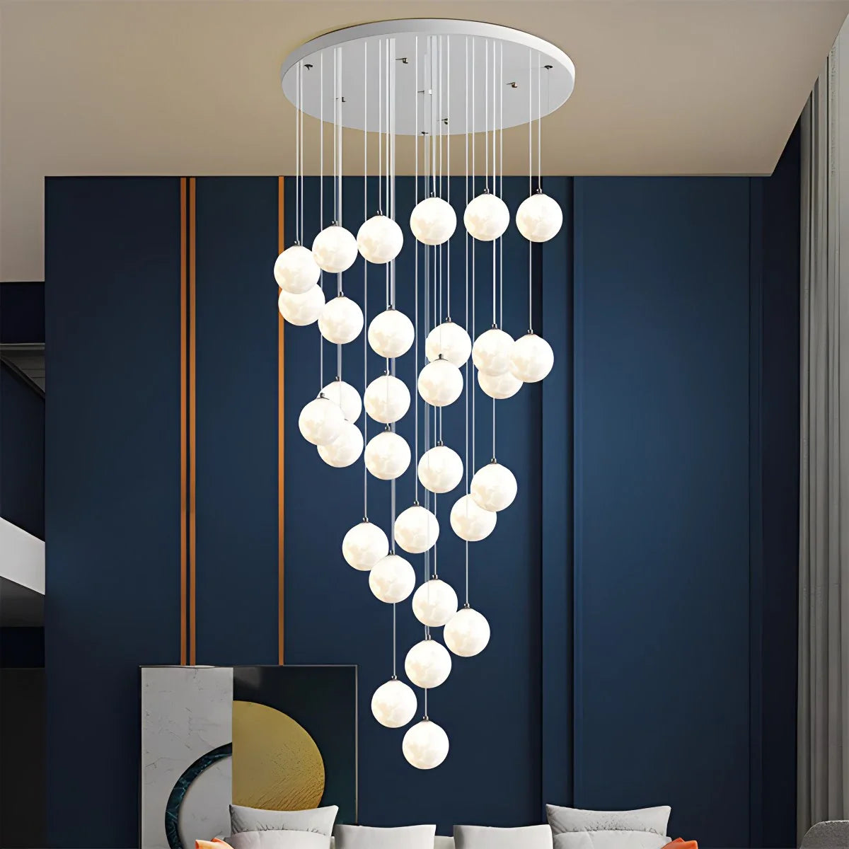 Eloer Modern Attic 3D Moon Celestial Chandelier