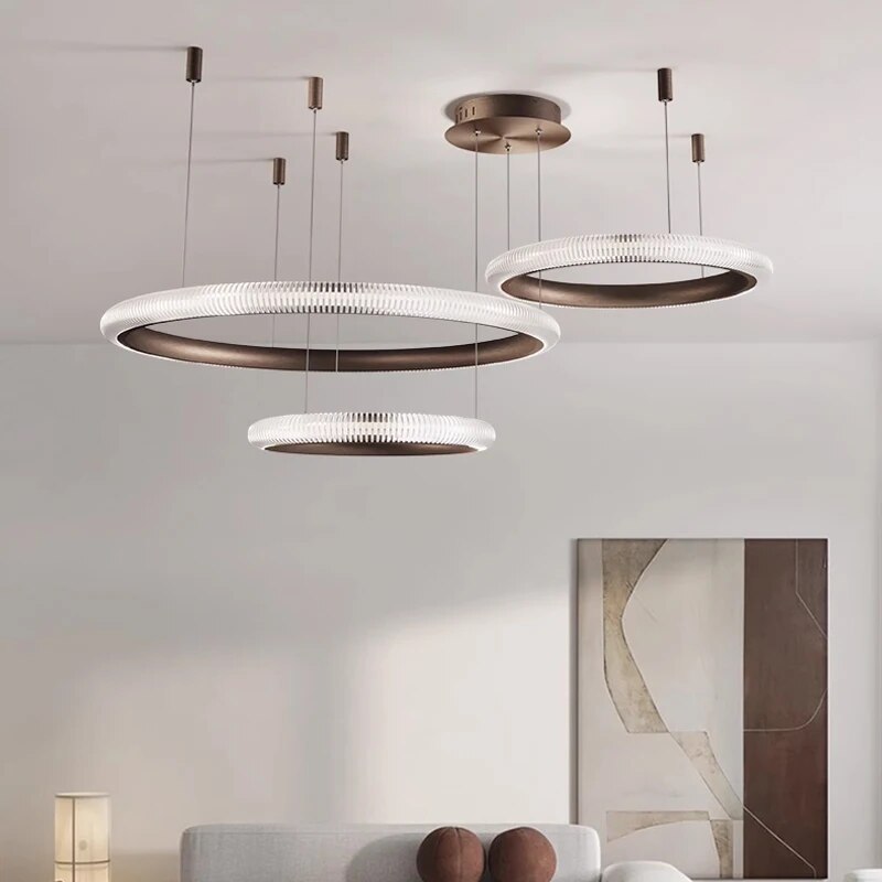 Eloer Nordic Circular Chandelier for Living Room