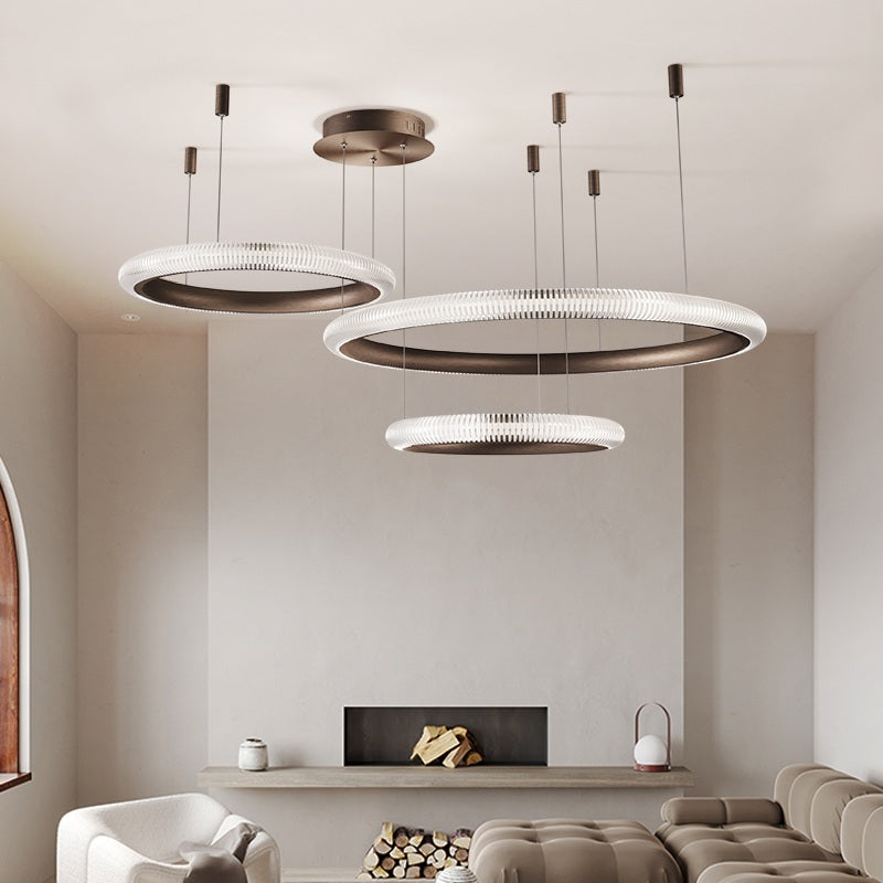 Eloer Nordic Circular Chandelier for Living Room