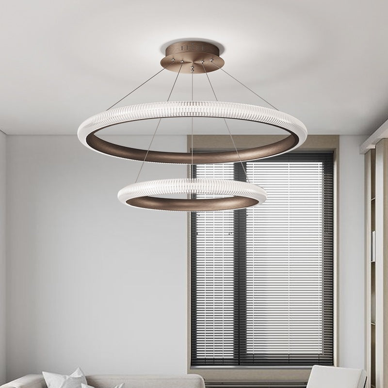 Eloer Nordic Circular Chandelier for Living Room