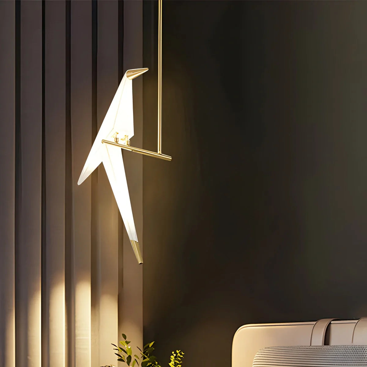 Eloer Paper Crane Bird Chandelier for Dining Room
