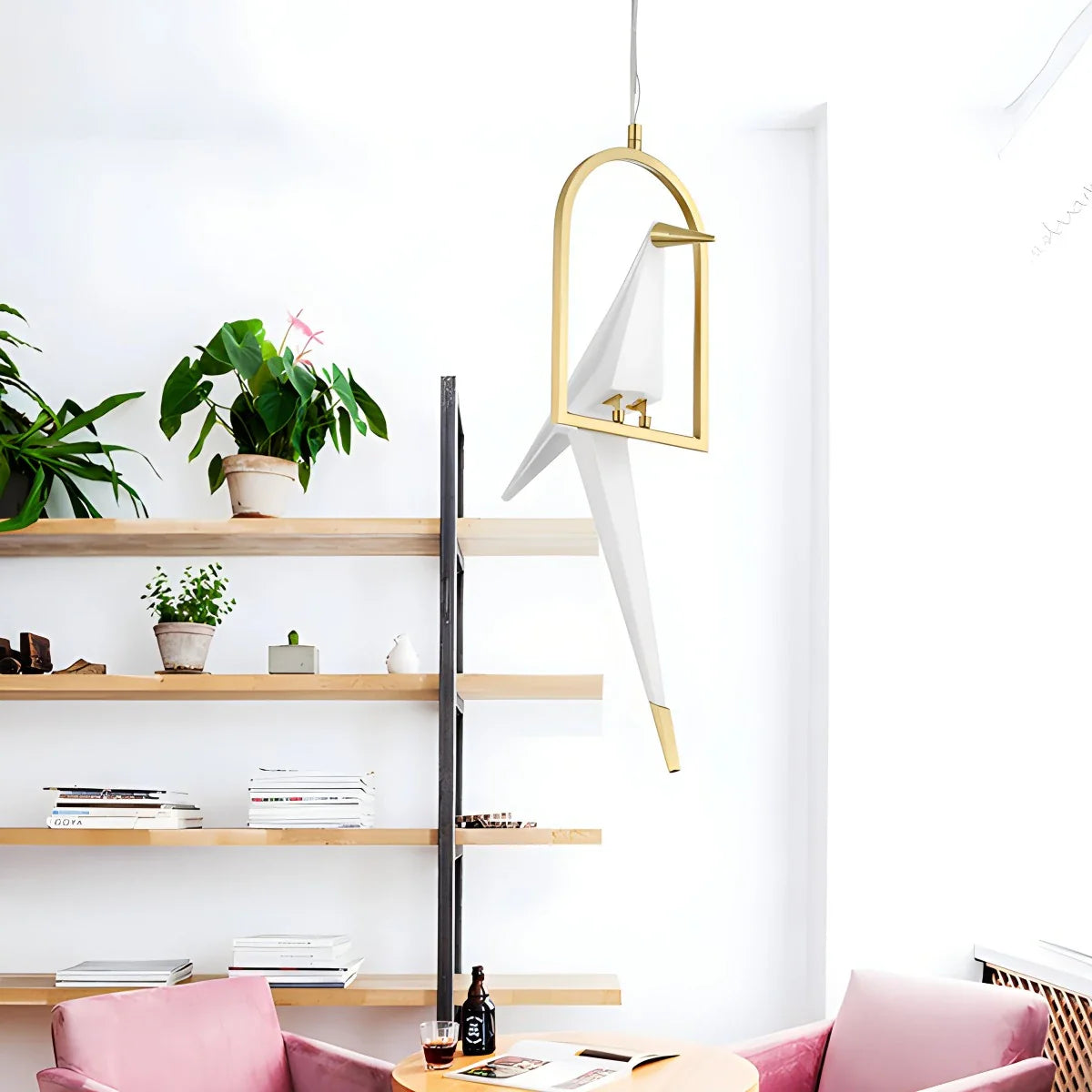 Eloer Paper Crane Bird Chandelier for Dining Room