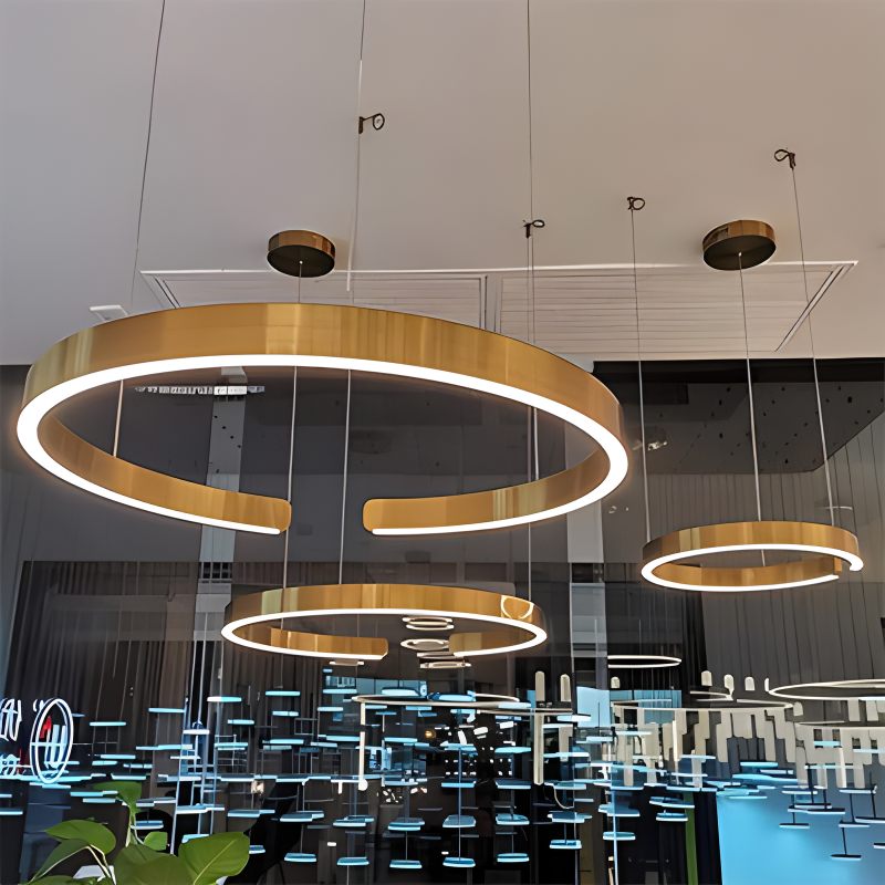 Eloer Modern Ring LED Chandelier for Living Room