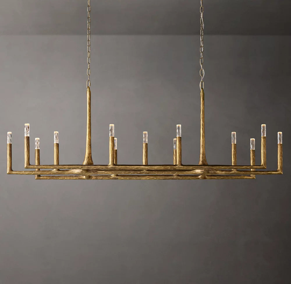 Thaddeus Linear Chandelier 72" 13-Lights For Living Room