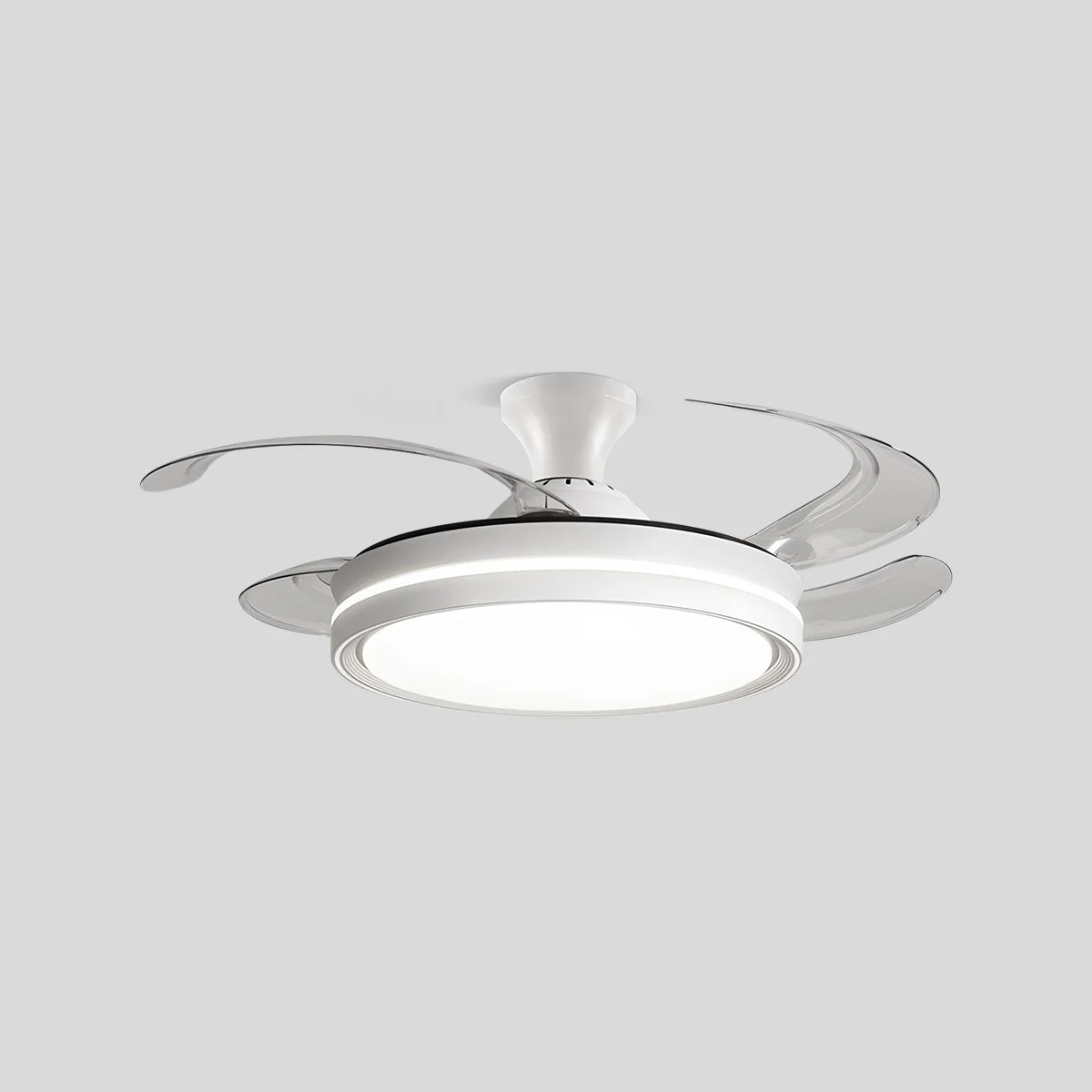 Eloer Modern Silent Remote Control Ceiling Fan with Light