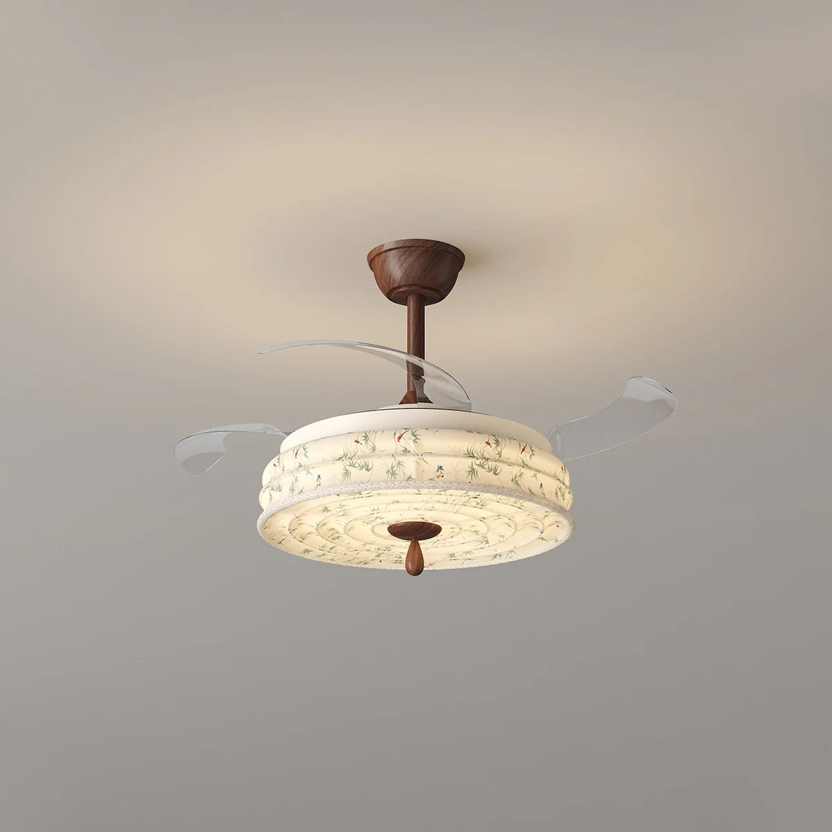 Eloer Fabric Silent Invisible Ceiling Fan Light