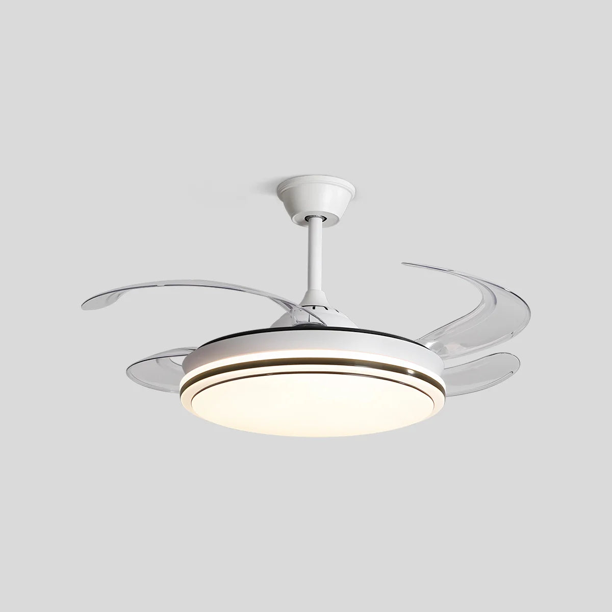 Eloer Modern Remote Control Ceiling Fan with LED Light