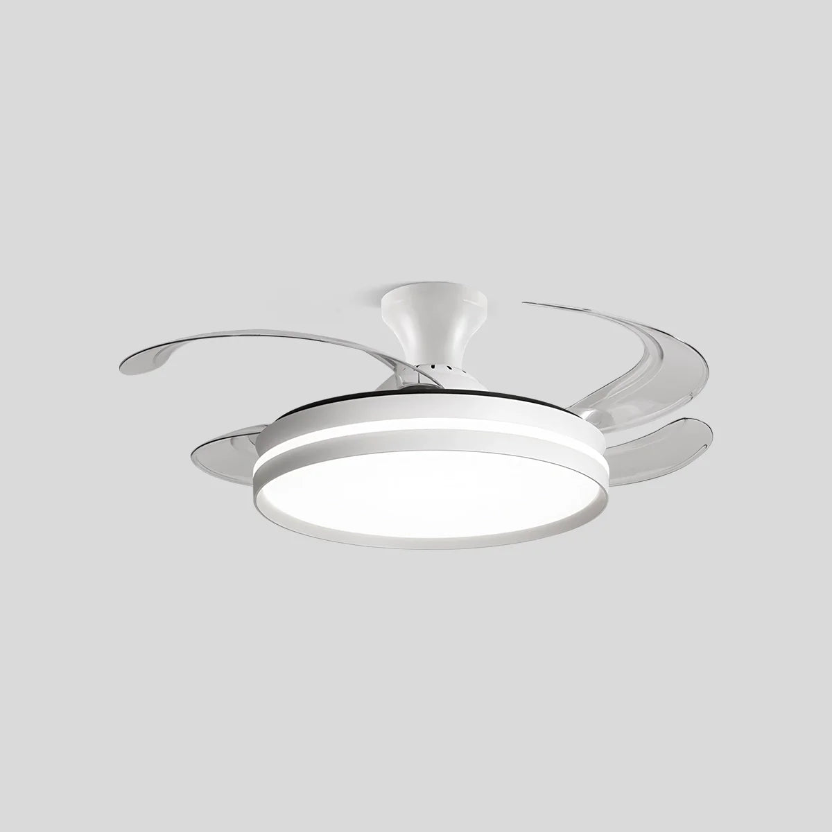 Eloer Modern Silent Remote Control Ceiling Fan with Light