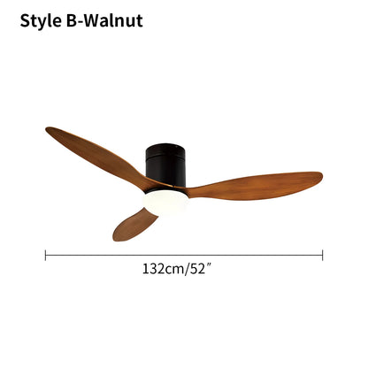 Eloer 3 Blade Modern Ceiling Fan with Light