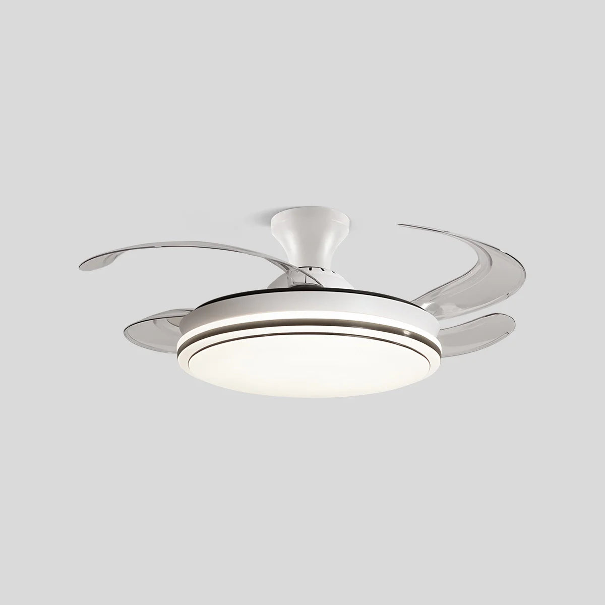Eloer Modern Remote Control Ceiling Fan with LED Light