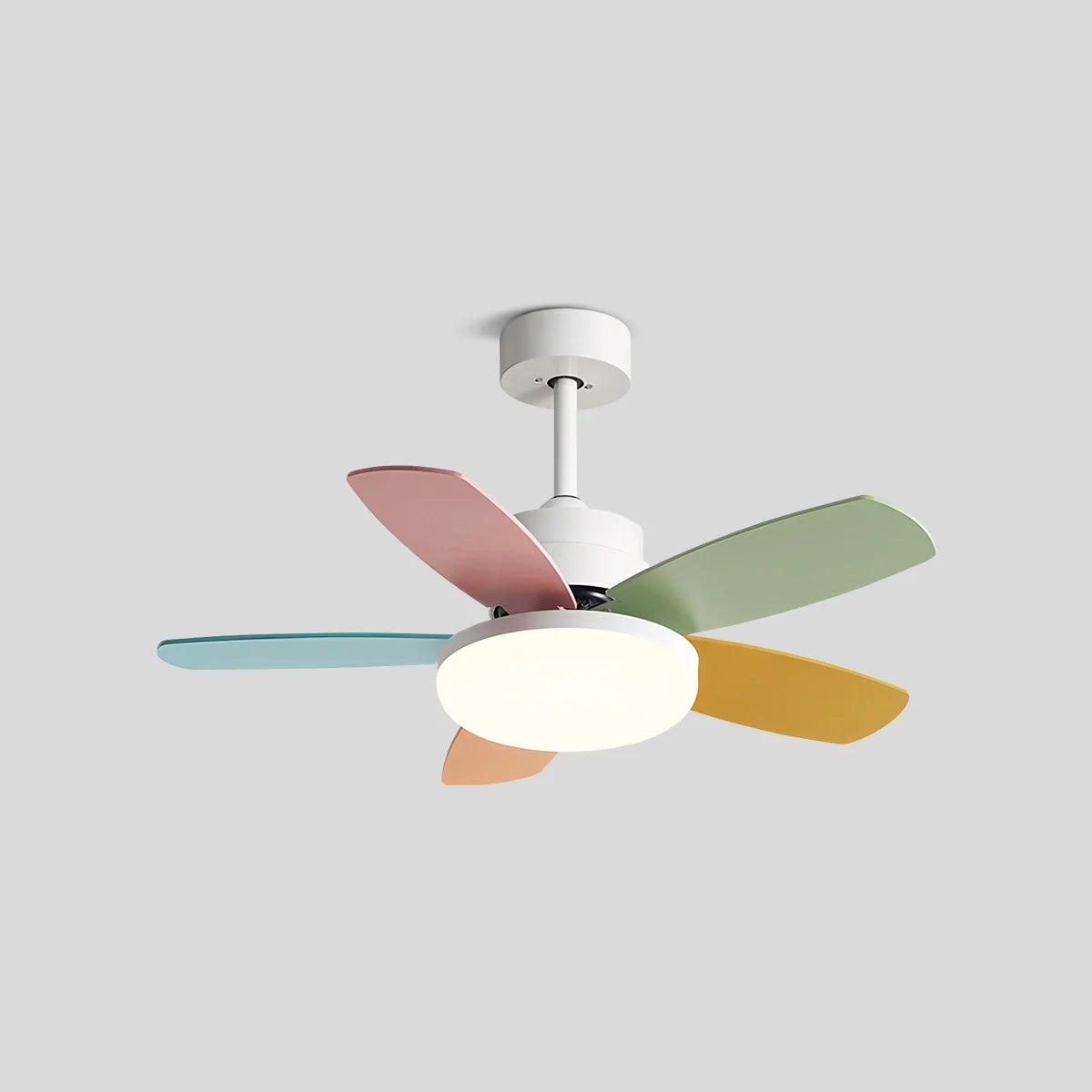 Eloer Nordic Colorful Leaf Ceiling Fan Light