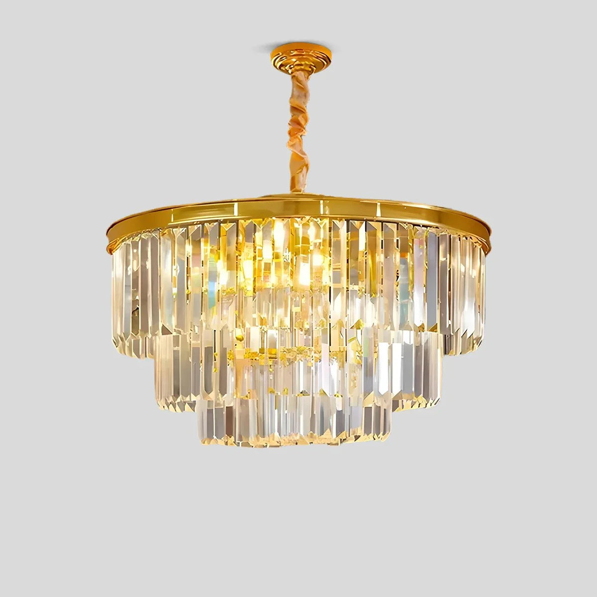 Eloer Light Luxury Crystal Chandelier for Living Room
