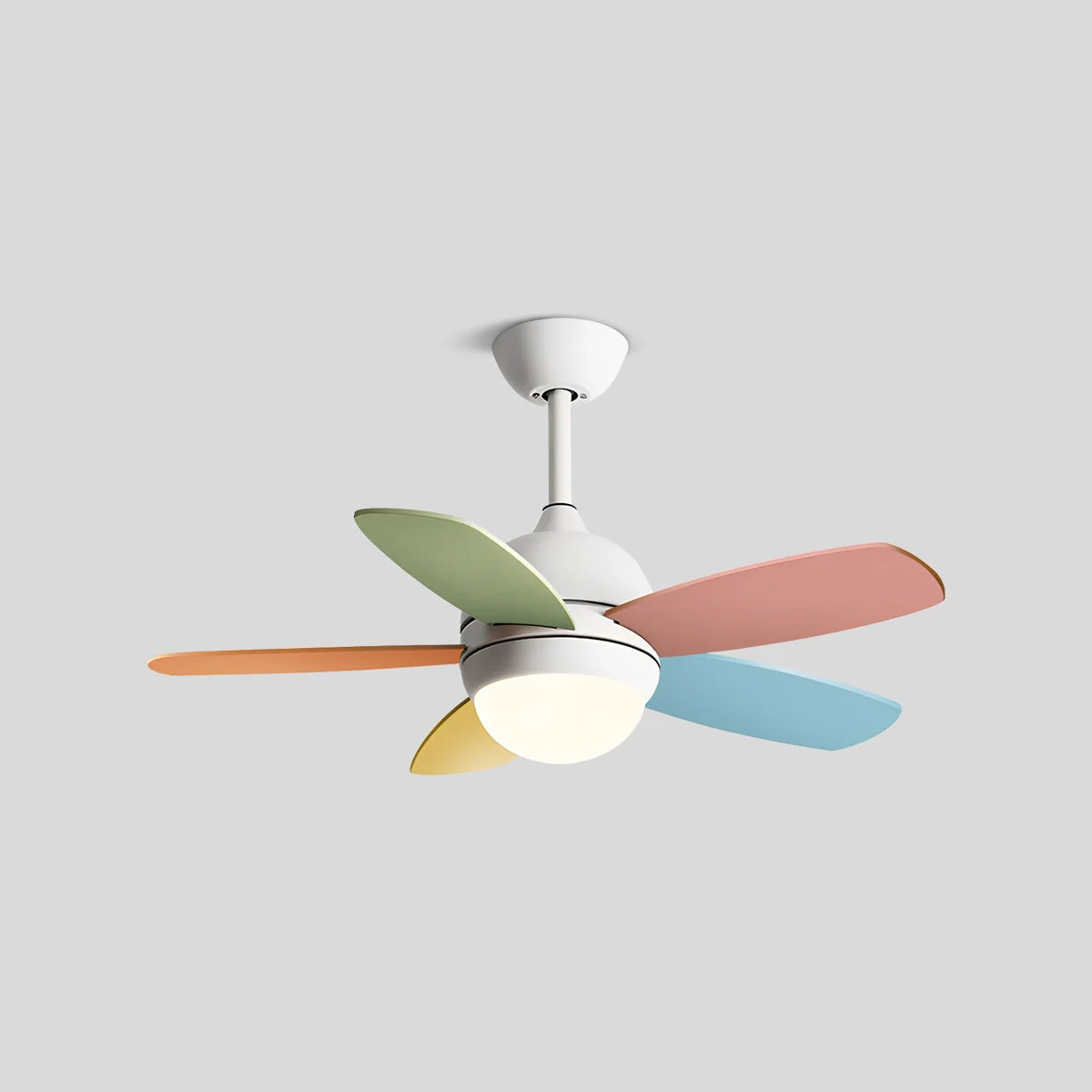Eloer Nordic Colorful Leaf Ceiling Fan Light