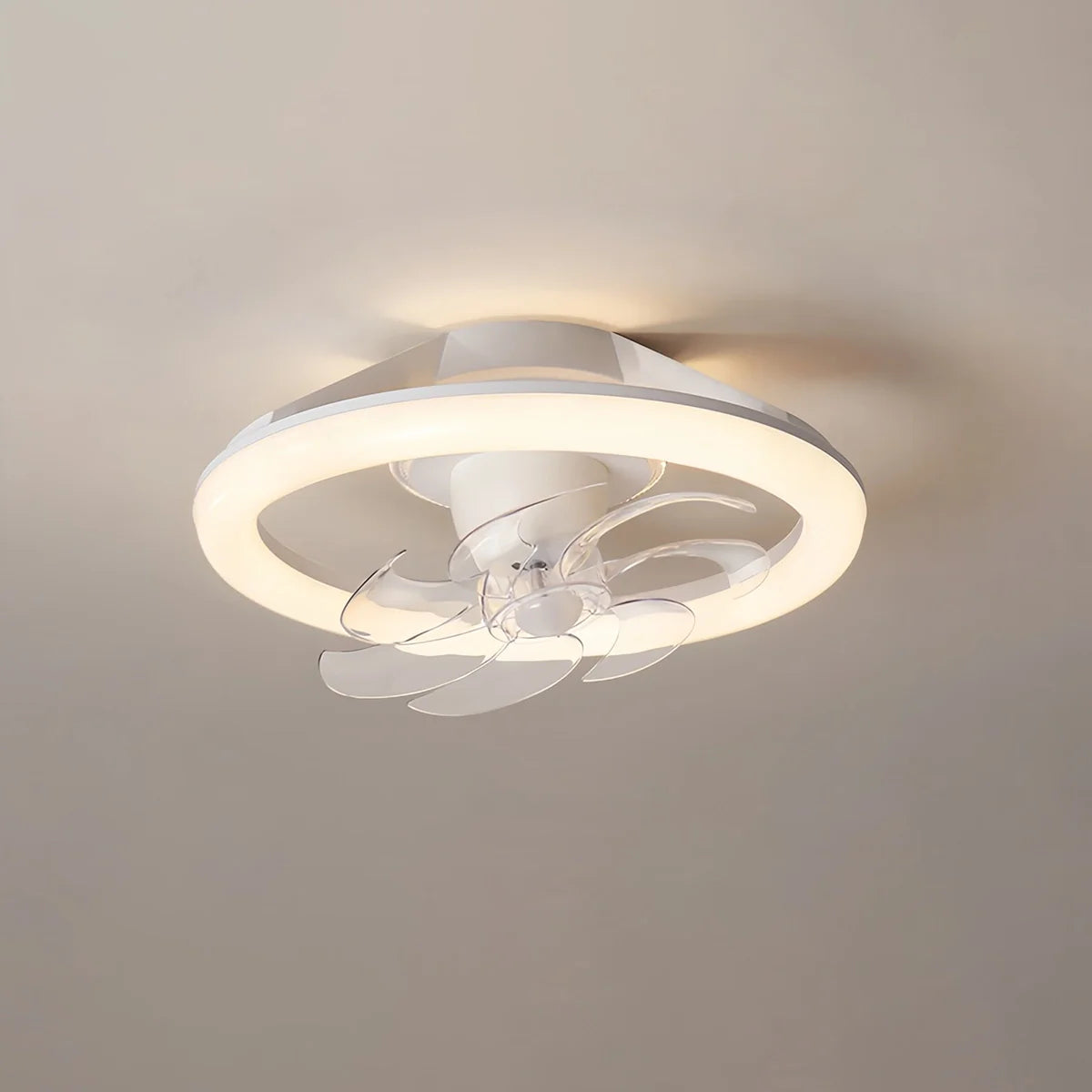 Eloer Creative Circular LED Ceiling Fan Light