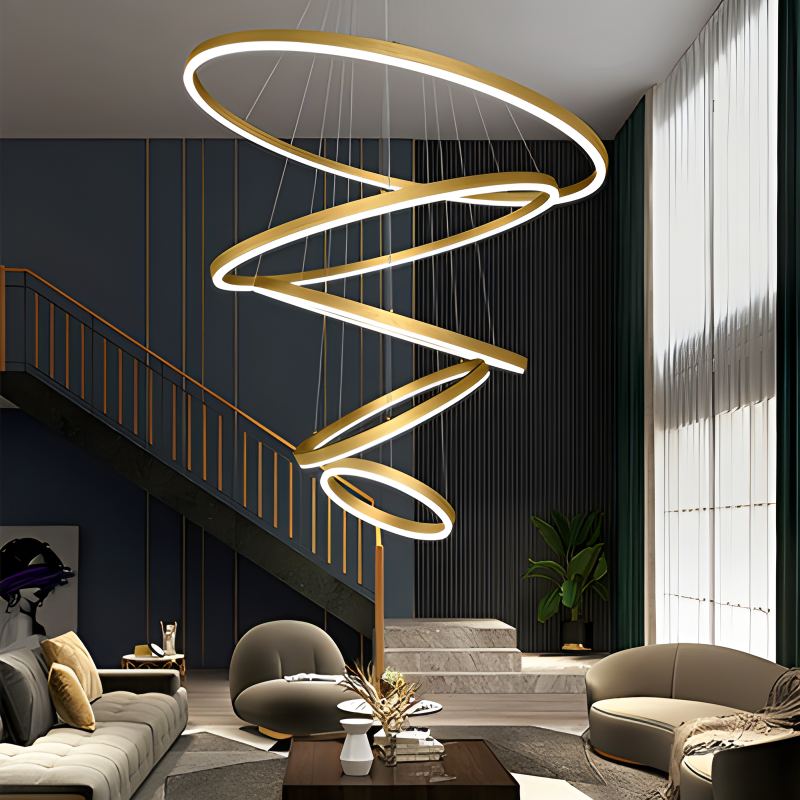Eloer Tiered Ring Chandelier for Dining Room