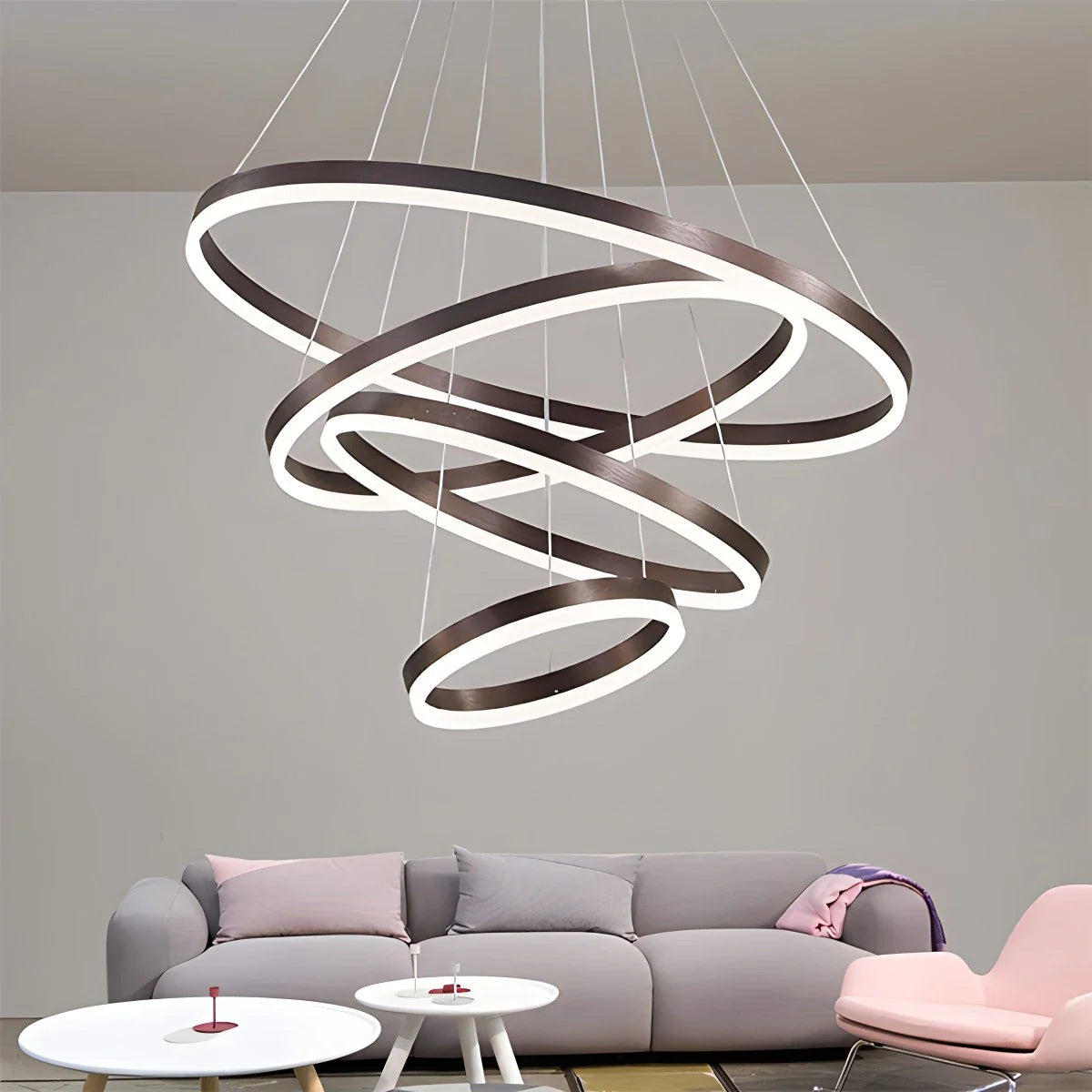 Eloer Tiered Ring Chandelier for Dining Room