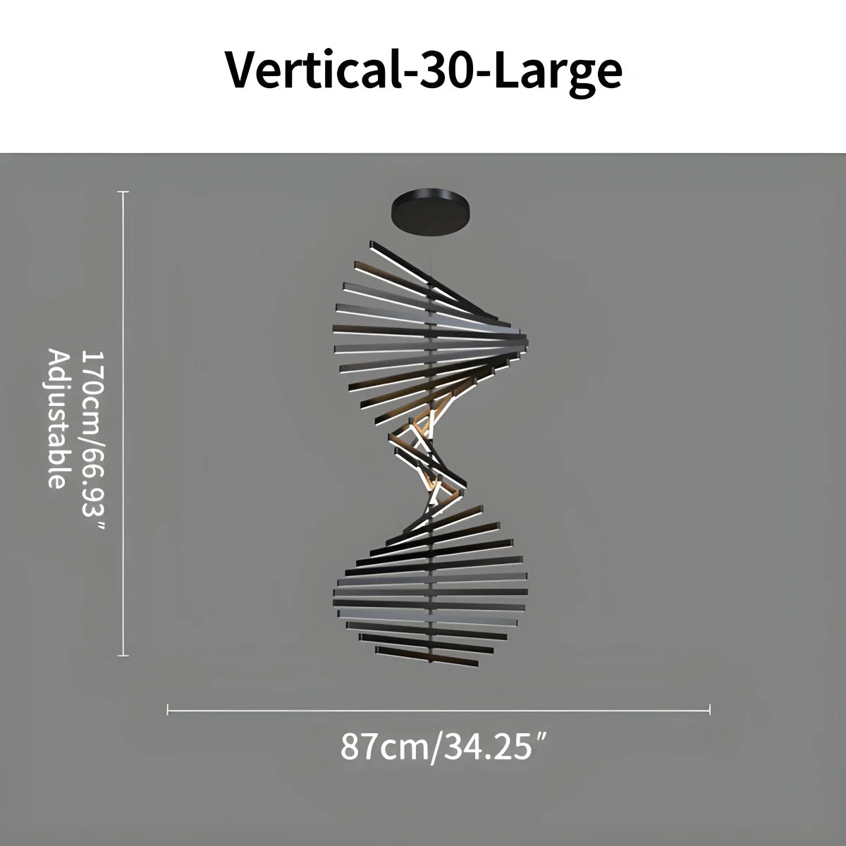 Eloer Linear Fish Bone Modeling Chandelier